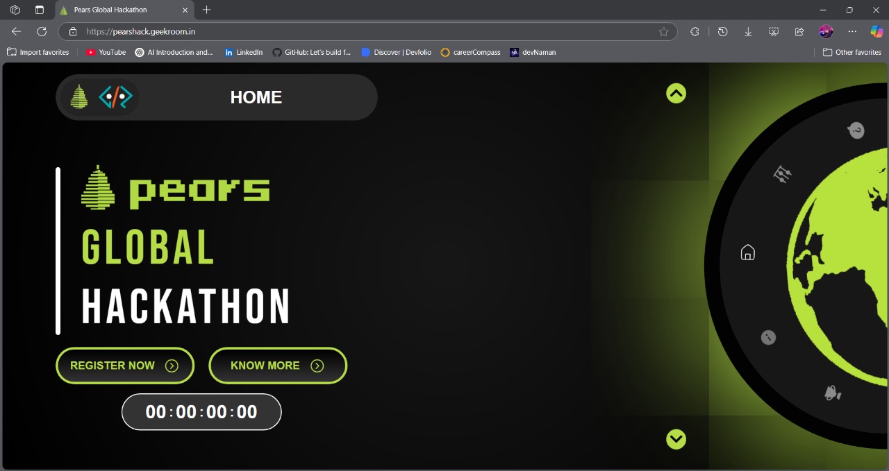 Pears Global Hackathon (Hack Organizer)